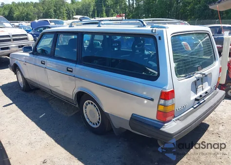 1989 Volvo 245 Dl/Gl из США, поврежденный, VIN YV1AX8852K1834731